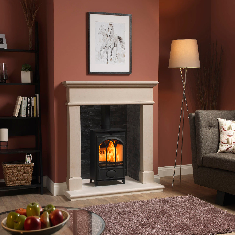 Charlton & Jenrick Fireline 5kW Wide with Tracery Door