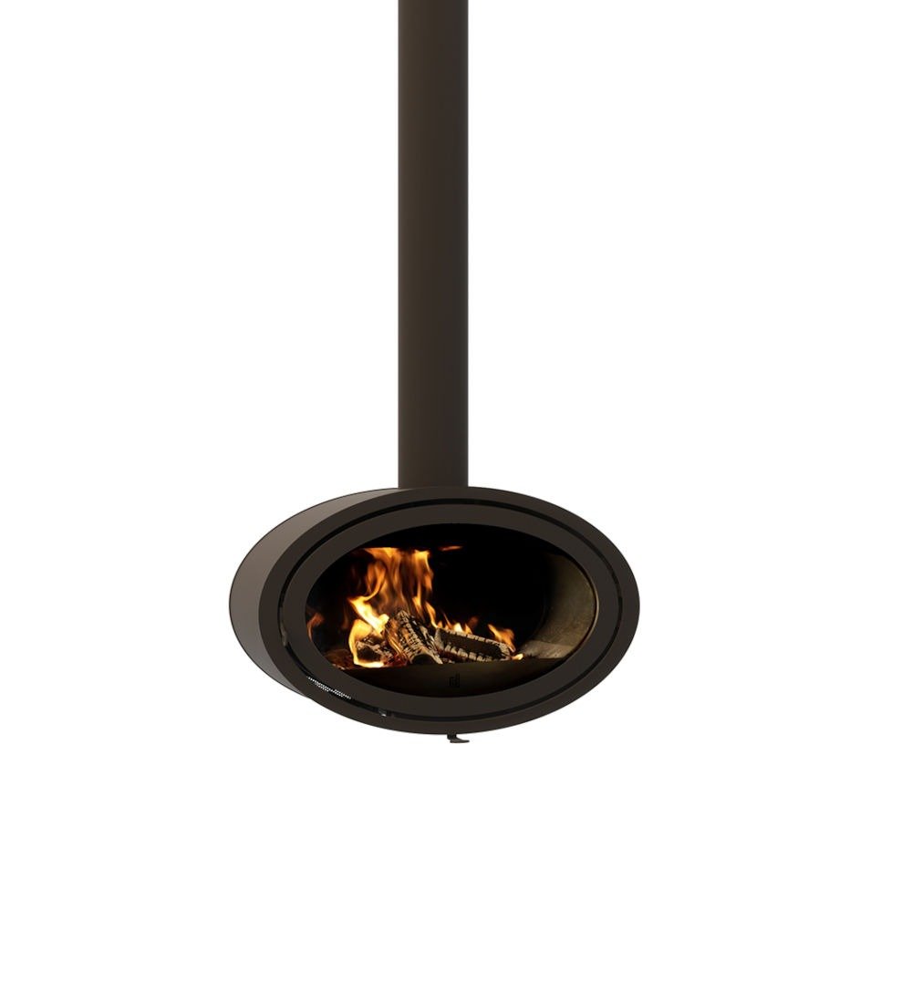 Dik Geurts Oval Front Ecodesign Wall Mounted Stove
